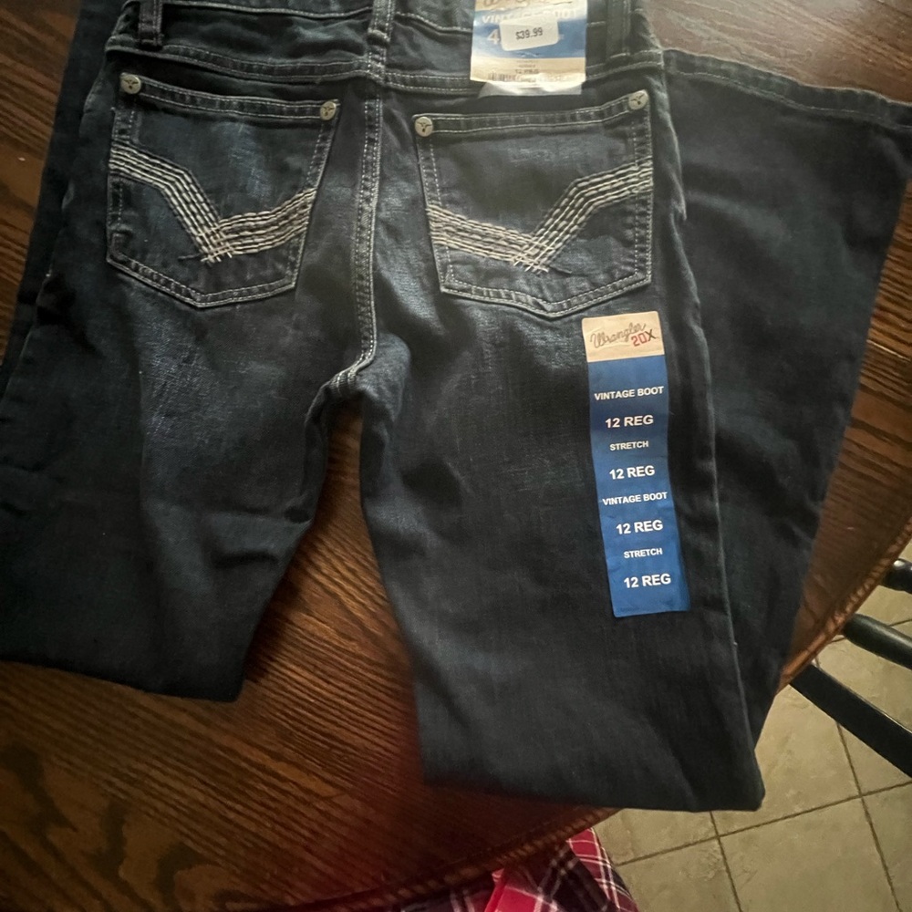 Wrangler Dark Wash Bootcut Jeans
